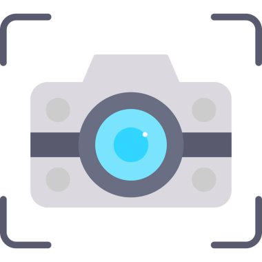 fotoğraf makinesi fotoğraf simgesi düz stil