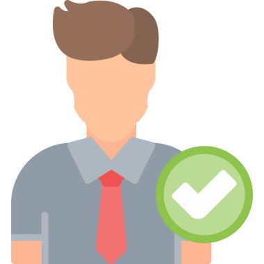 Simgeyi işaretle, vektör illüstrasyonu. düz tasarım biçimi