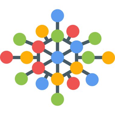 genel ağ bağlantıları simgesi, düz biçim