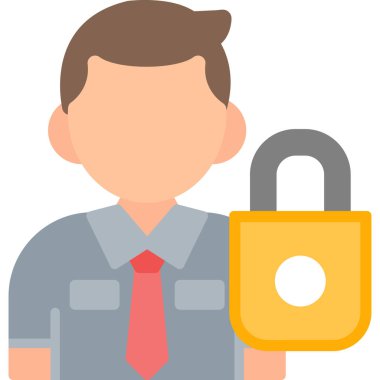 Güvenlik simgesini düz biçimde kilitle