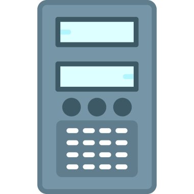 hesap makinesi simgesi, vektör illüstrasyonu