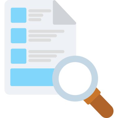 Belge. Web simgesi basit illüstrasyon