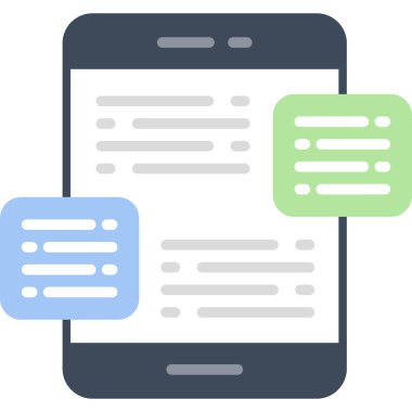 Sohbet mesajı. Web simgesi