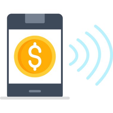 mobil bankacılık vektör simgesi