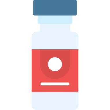 Aşı Vektörü İllüstrasyonu, Basit Simge