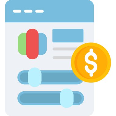 işletme finans para simgesi