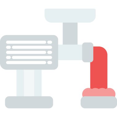 Elektrikli ısıtıcı düz vektör simgesi