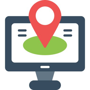 Yer düz vektör simgesi