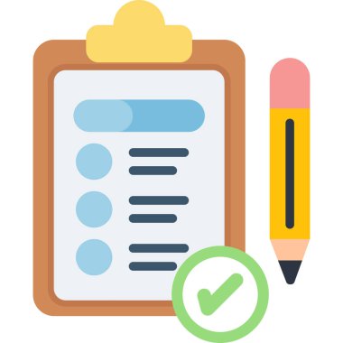 kontrol listesi vektör simgesi