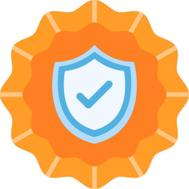 Güvenlik kartı. Basit illüstrasyon