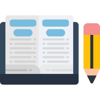 iş düz vektör simgesi