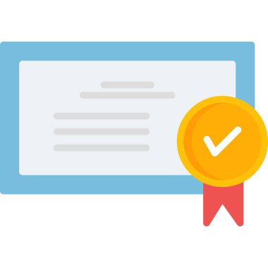 kontrol için düz simgeyi kontrol et