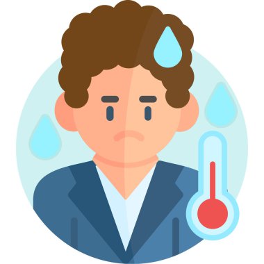 Ateş adamım. Ateş ikonu. vektör illüstrasyonu