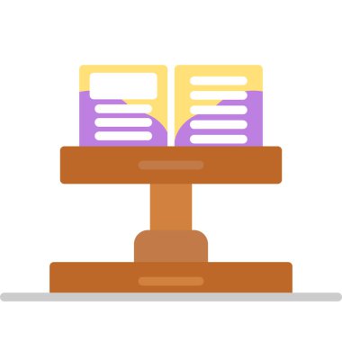 eğitim ve okul dairesi vektör illüstrasyonu.