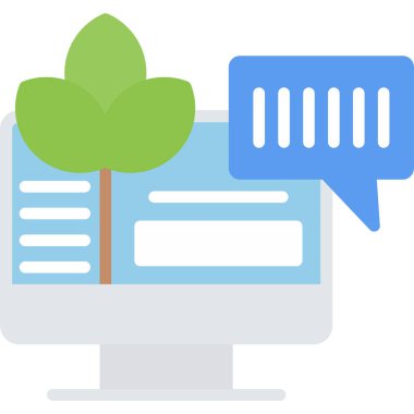 Bilgisayar. Web simgesi basit illüstrasyon