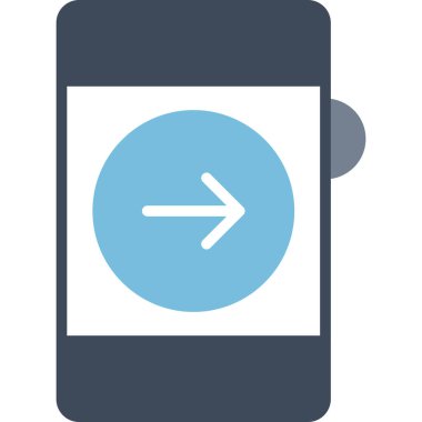 mobil vektör renk çizgisi simgesi