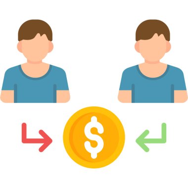 para değişimi vektör simgesi