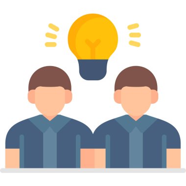 Ampulü olan insanların düz vektör tasarımı