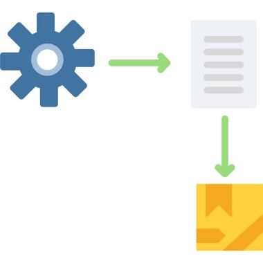 veri işleme simgesi vektör çizimi