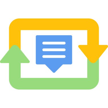 iş yönetimi düz vektör simgesi