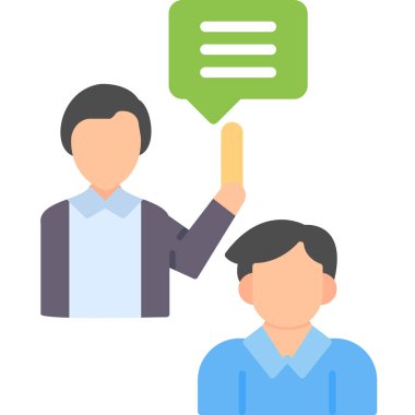 iletişim tartışması iş simgesi