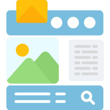 web flat icon, vector illustration