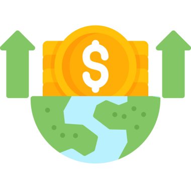 para ve ekonomi vektör simgesi