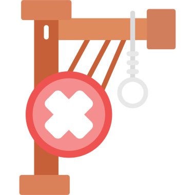 Çapraz simge, vektör çizimi