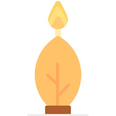 kupa yassı ışık simgesi tasarımı düz vektör çizimi