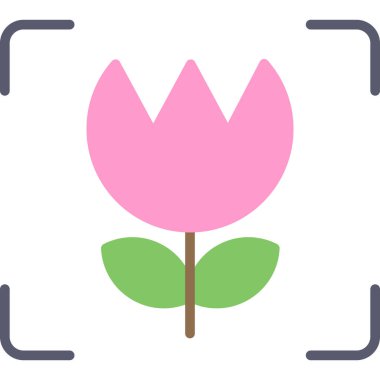 çiçek simgesi vektör illüstrasyonu