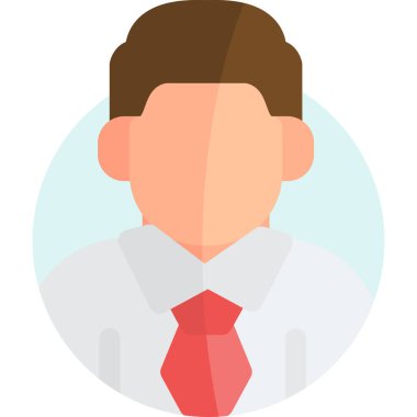 işadamı avatar kutsal kişilerin resmi, vektör çizim