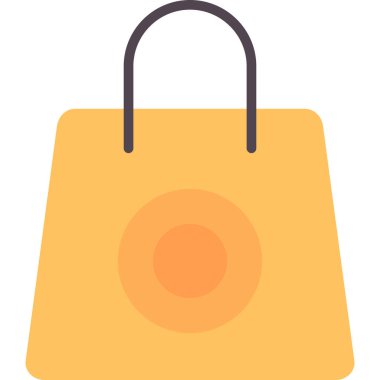 alışveriş poşeti vektör simgesi