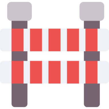 Barkod düz vektör simgesi