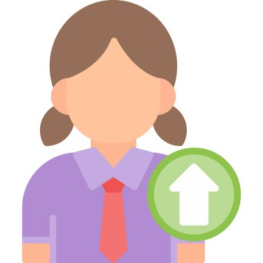 İş adamı simgesi, vektör illüstrasyonu