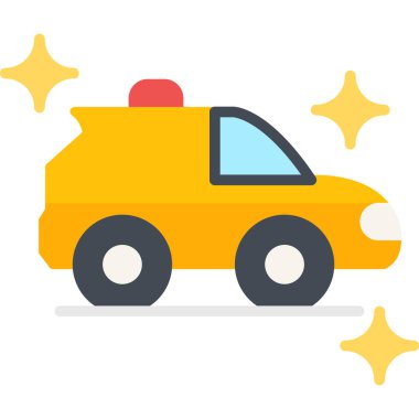 araba taşıma simgesi düz stil