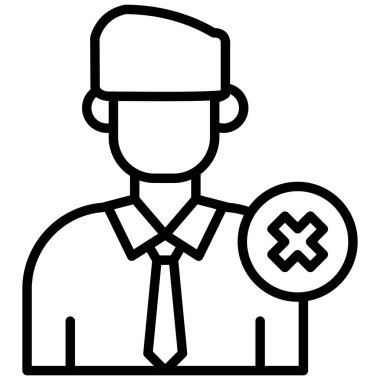 Evrak çantası simgesi olan iş adamı