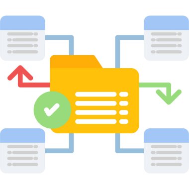 iş yönetimi simgesi vektör illüstrasyonu