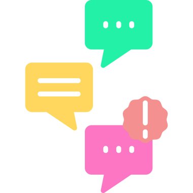 Sohbet baloncukları simgesi, resimleme