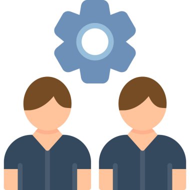 İnsanlar. Web simgesi basit illüstrasyon