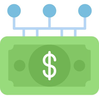 banka vektörü düz renk simgesi