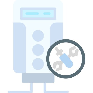 Robot robot düz simgesi, vektör, robot robot robot çizimi