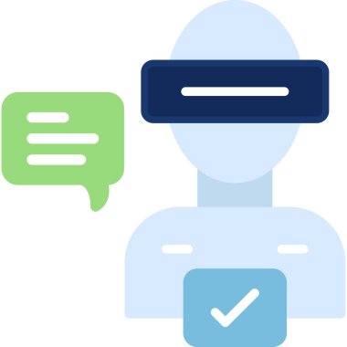 Konuş. Web simgesi basit illüstrasyon