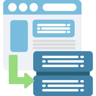 Web simgesi vektör illüstrasyonu