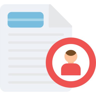 iş düz vektör simgesi