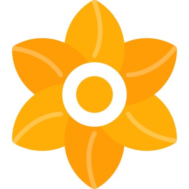 Çiçek. Web simgesi basit illüstrasyon