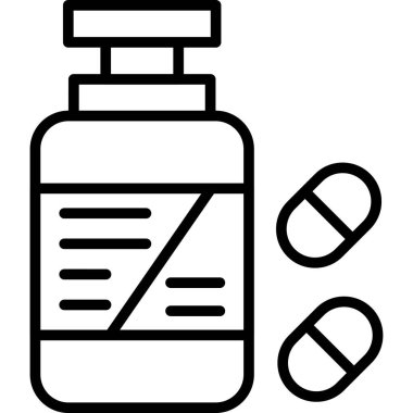 Şişe. Web simgesi basit illüstrasyon