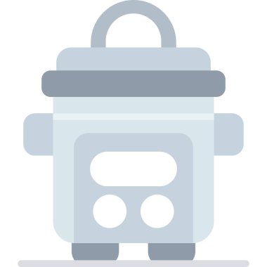 Mutfak gereçleri düz tasarım vektör çizimi