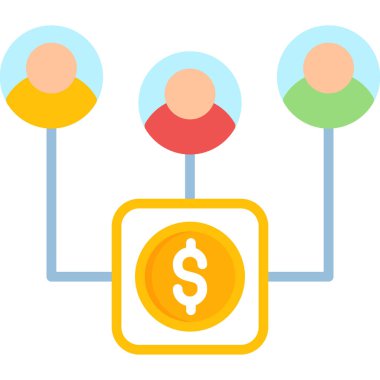 iş vektörü düz renk basit simgesi