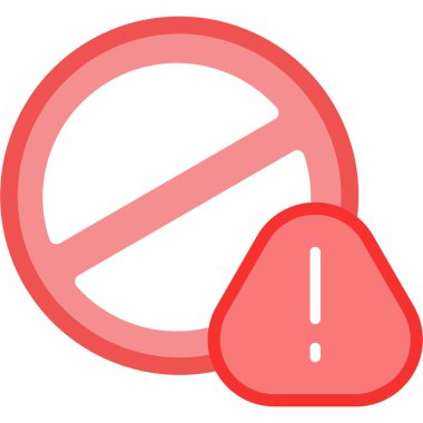 Uyarı uyarısı simgesi tam taslak biçiminde