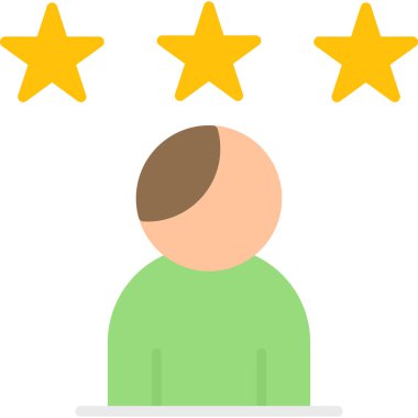 Müşteri derecelendirme vektörü düz resim tasarımı